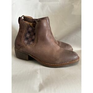 Biza Cora Boots Brown Leather Womens Size 37 6-6.5
